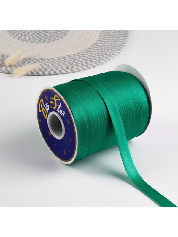Косая бейка, 15 мм × 132 м, цвет зелёный F242
