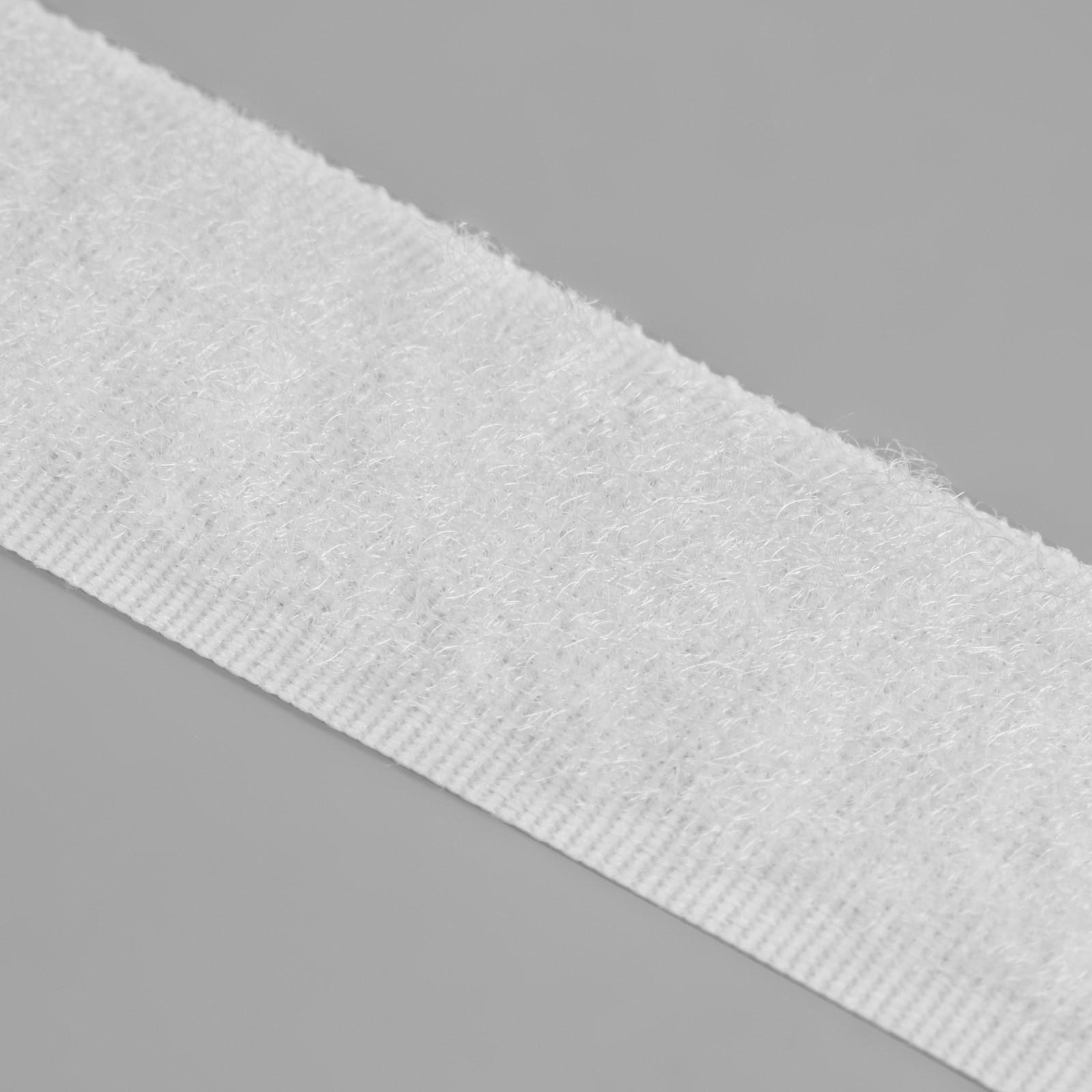 Липучка «Петля», 25 мм × 25 м, цвет белый