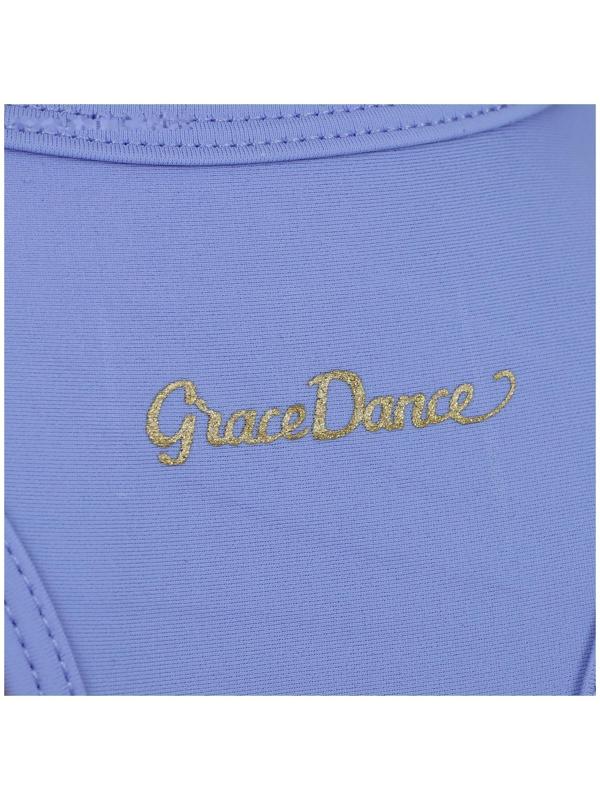 Топ-борцовка удлиненный Grace Dance, лайкра, цвет сирень, размер 28