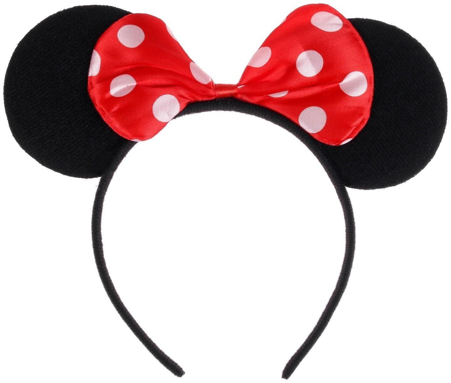 Карнавальный ободок «Ушки» с бантиком