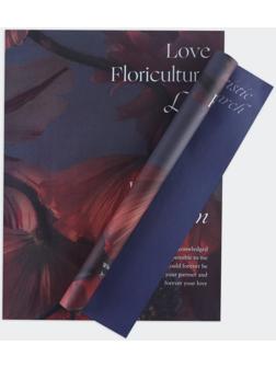 Бумага влагостойкая двухсторонняя, «Цветы»,  38 × 50 см