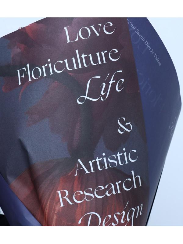 Бумага влагостойкая двухсторонняя, «Цветы»,  38 × 50 см