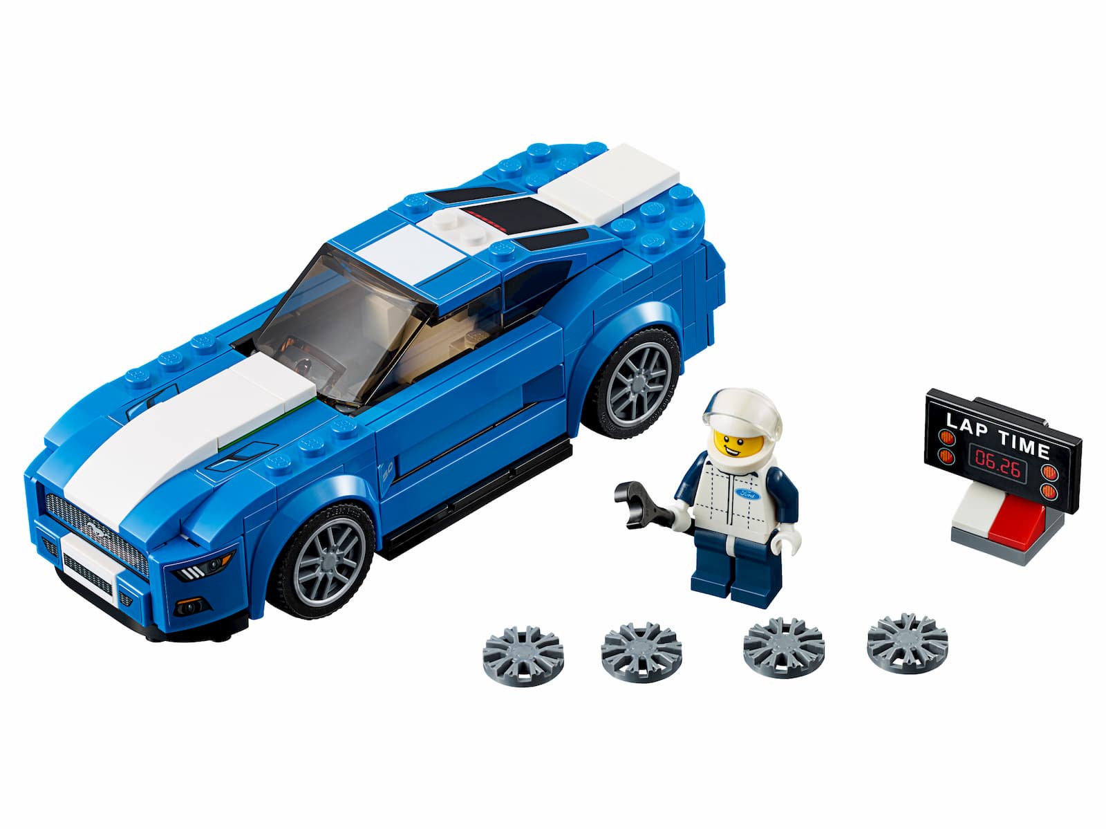 Конструктор JiSi Bricks «Ford Mustang GT» 78112 (Speed Champions 75871) / 193 детали