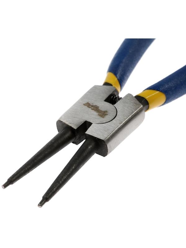 Съемник внешних стопорных колец ТУНДРА, прямые губки на разжим, 150 мм