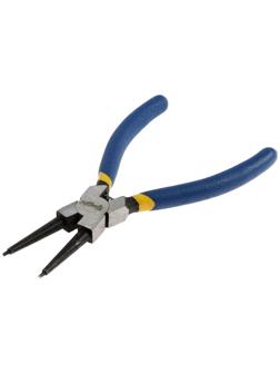 Съемник внутренних стопорных колец ТУНДРА, прямые губки на сжим, 150 мм