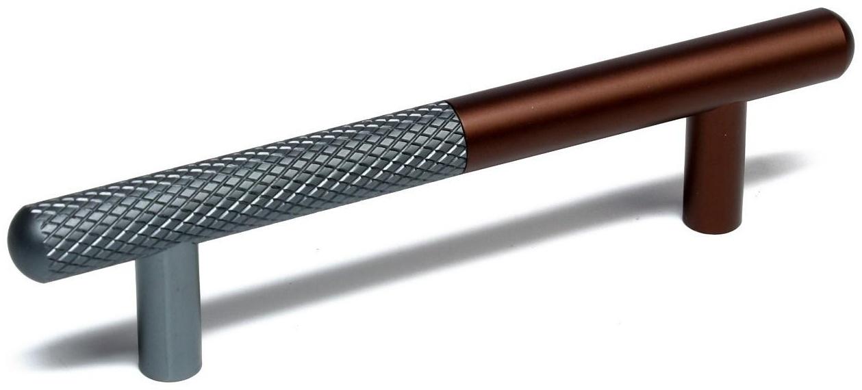 Ручка-рейлинг CAPPIO, м/о 96 мм, цвет серый/коричневый