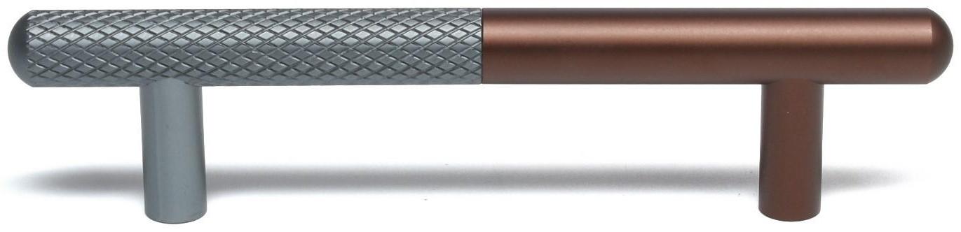 Ручка-рейлинг CAPPIO, м/о 96 мм, цвет серый/коричневый