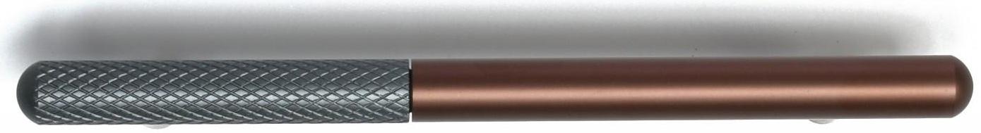 Ручка-рейлинг CAPPIO, м/о 128 мм, цвет серый/коричневый