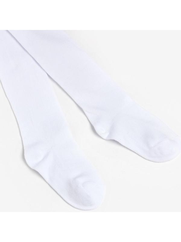 Колготки детские, цвет белый, рост 104-110 см