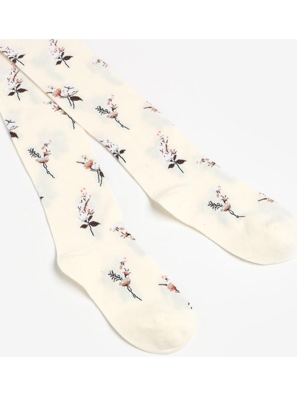 Колготки детские, цвет кремовый, рост 80-86