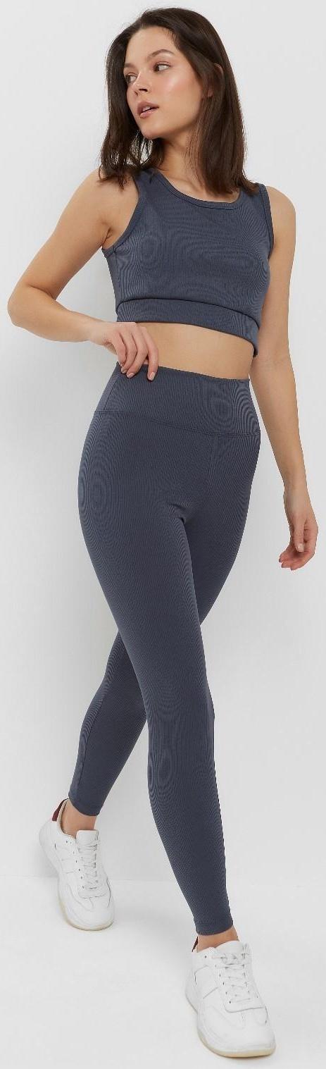 Леггинсы спортивные женские MINAKU цвет графит, размер 40