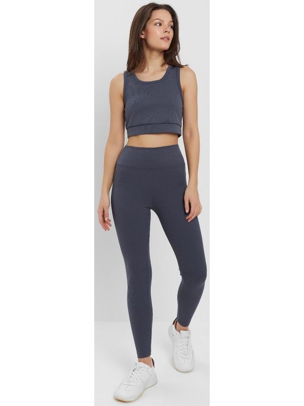 Леггинсы спортивные женские MINAKU цвет графит, размер 48