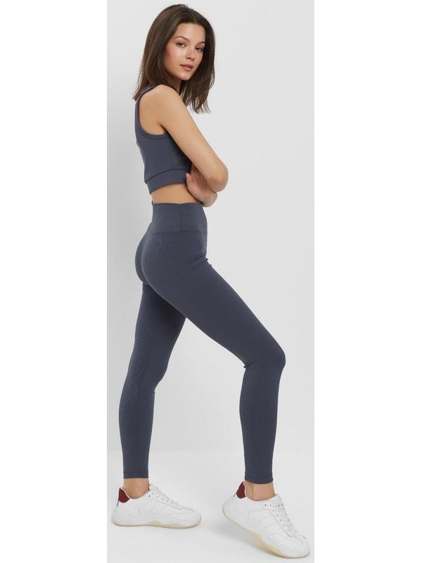 Леггинсы спортивные женские MINAKU цвет графит, размер 48