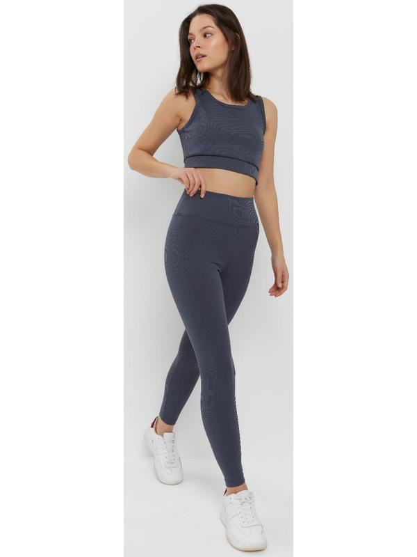 Леггинсы спортивные женские MINAKU цвет графит, размер 48