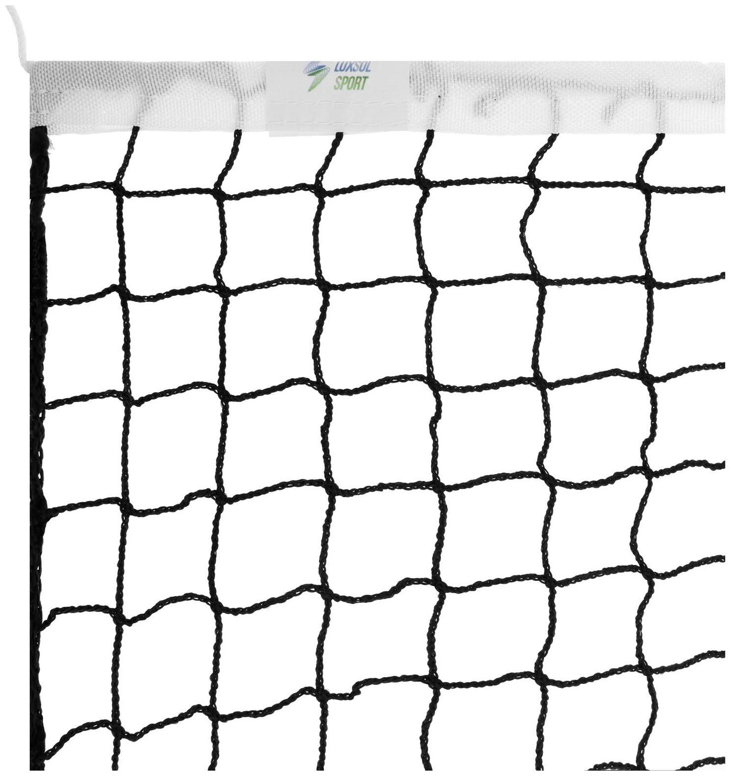 Сетка большой теннис Д=2,0 мм яч. 40*40 мм черный. Размер 1,07*12,8 м окантовка верх лента 2,5 см 94