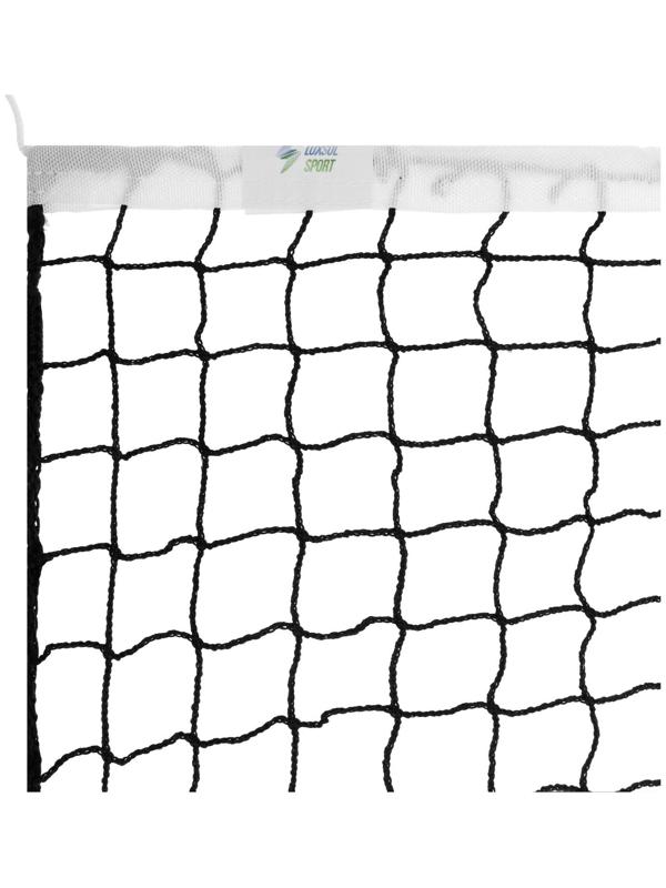 Сетка большой теннис Д=2,0 мм яч. 40*40 мм черный. Размер 1,07*12,8 м окантовка верх лента 2,5 см 94