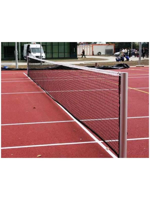 Сетка большой теннис Д=2,0 мм яч. 40*40 мм черный. Размер 1,07*12,8 м окантовка верх лента 2,5 см 94