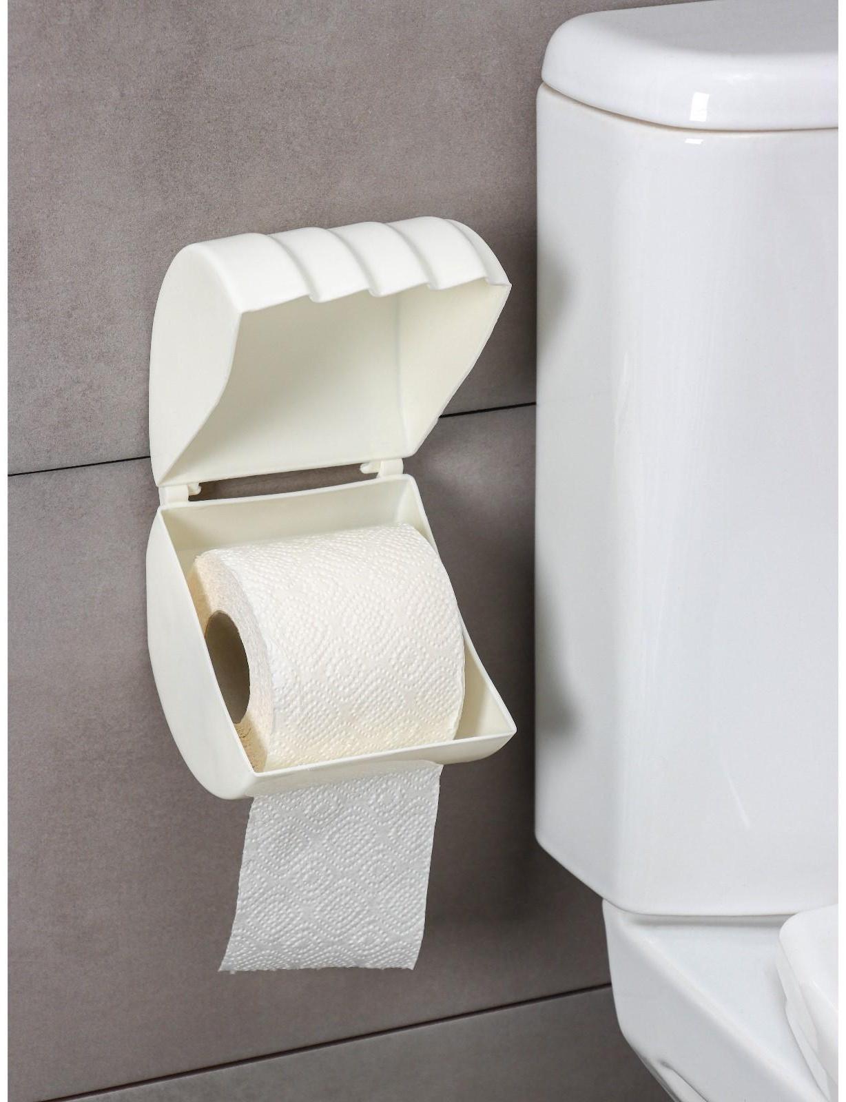 Держатель для туалетной бумаги Regular, 15,5×12,2×13,5 см, цвет белое облако