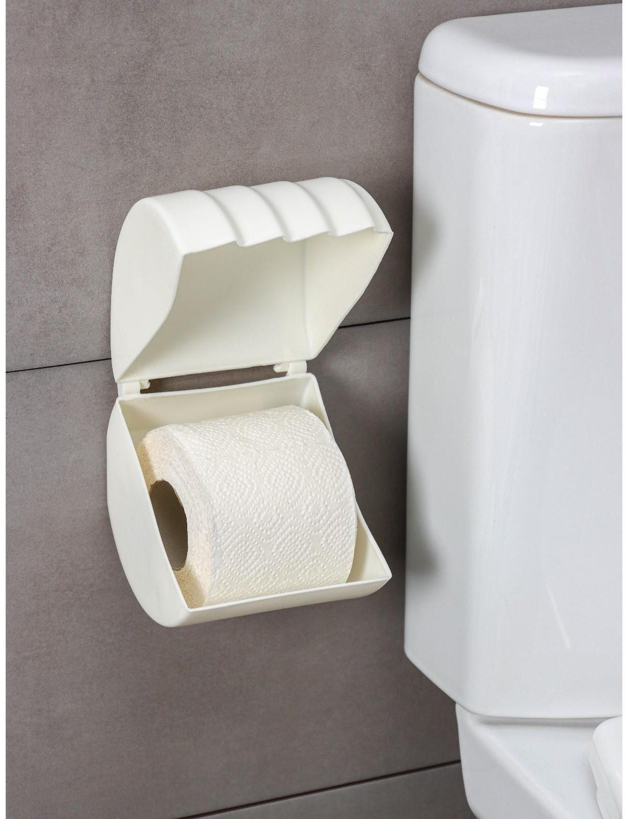 Держатель для туалетной бумаги Regular, 15,5×12,2×13,5 см, цвет белое облако