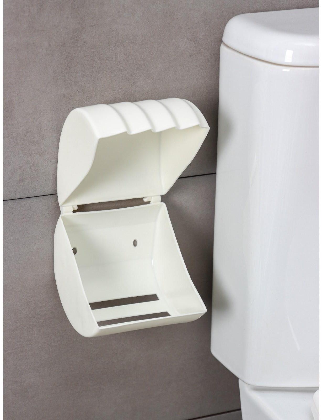 Держатель для туалетной бумаги Regular, 15,5×12,2×13,5 см, цвет белое облако