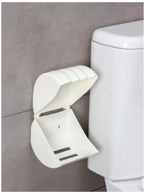 Держатель для туалетной бумаги Regular, 15,5×12,2×13,5 см, цвет белое облако