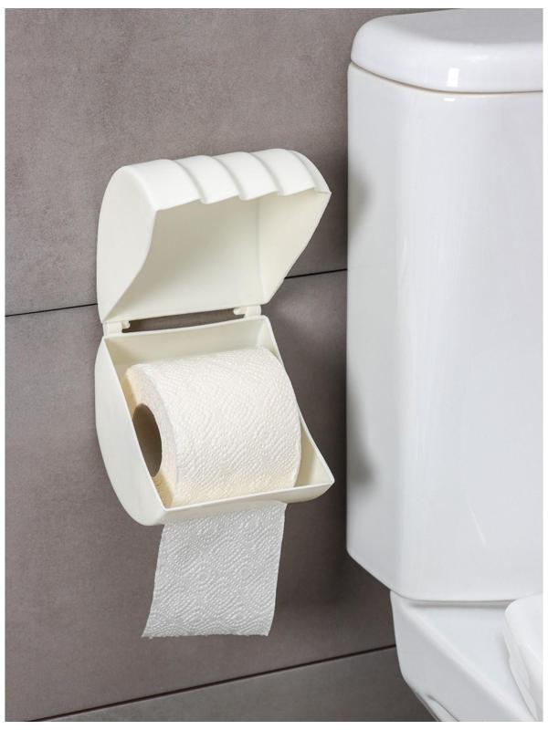 Держатель для туалетной бумаги Regular, 15,5×12,2×13,5 см, цвет белое облако