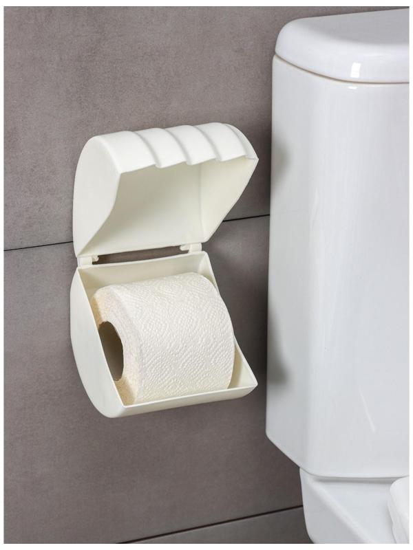Держатель для туалетной бумаги Regular, 15,5×12,2×13,5 см, цвет белое облако