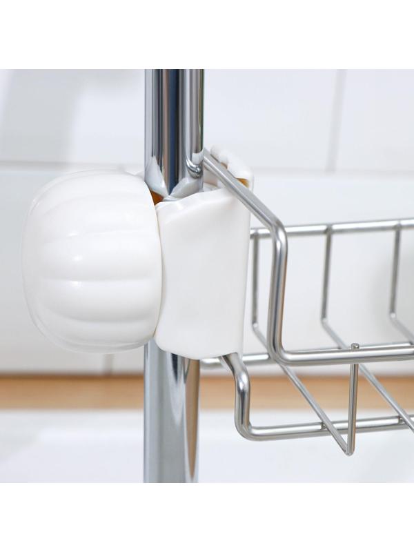 Подставка для губок на кран, 17×10×3,5 см, цвет хром