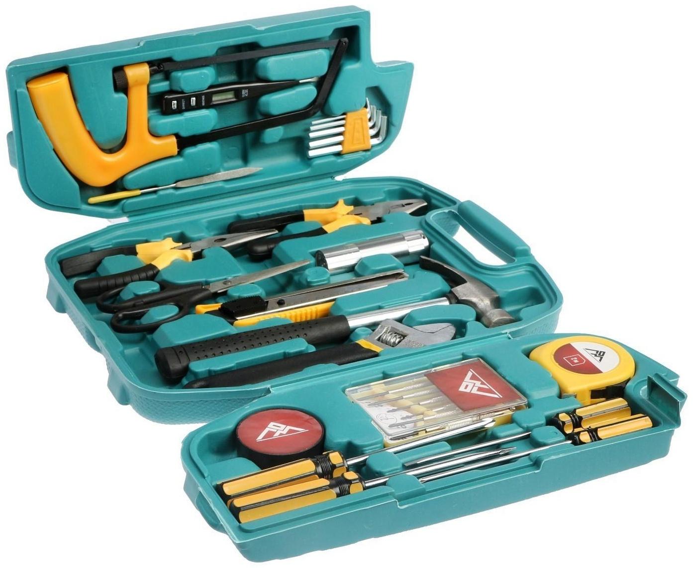Набор инструментов в подарочном кейсе к 23 февраля ЛОМ, 27 предметов