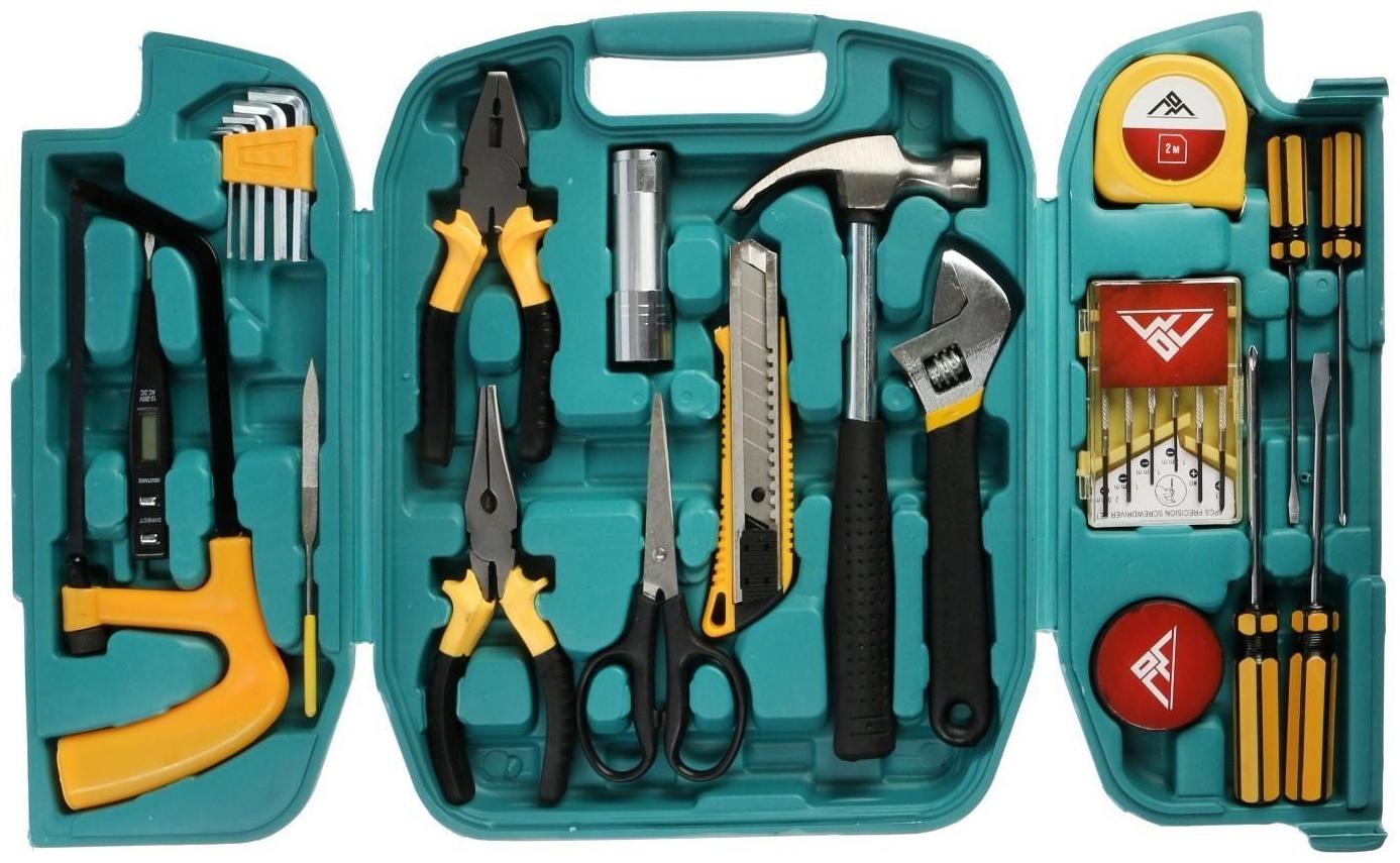 Набор инструментов в подарочном кейсе к 23 февраля ЛОМ, 27 предметов