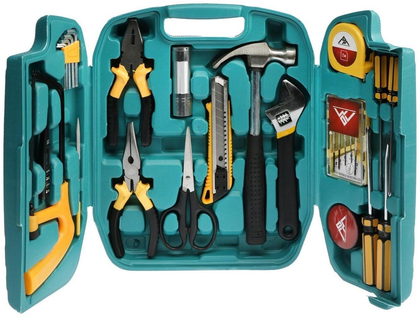 Набор инструментов в подарочном кейсе к 23 февраля ЛОМ, 27 предметов