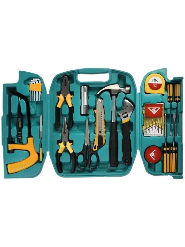 Набор инструментов в подарочном кейсе к 23 февраля ЛОМ, 27 предметов