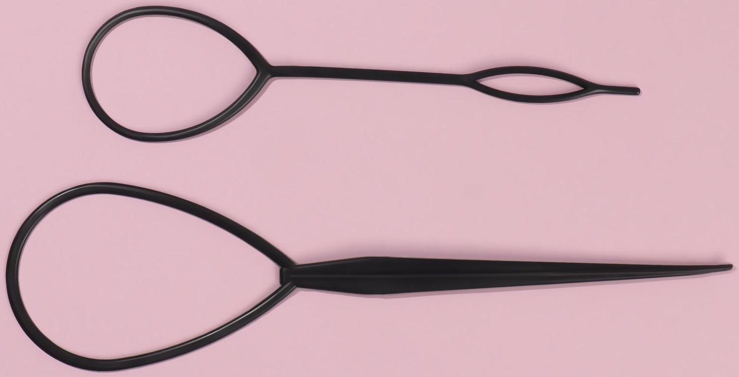 Набор крючков для созадания причёски, 2 шт, цвет чёрный