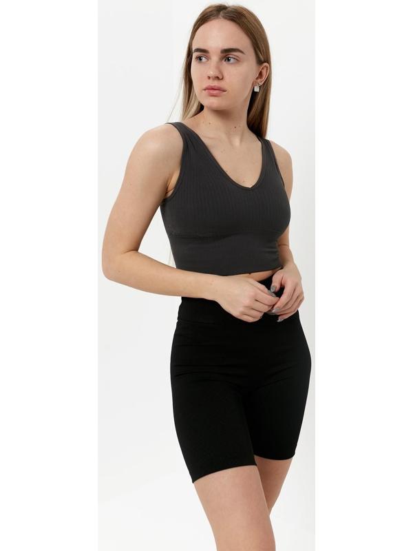 Топ женский, цвет серый, размер 42-46