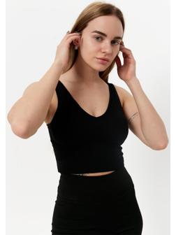 Топ женский, цвет чёрный, размер 42-46