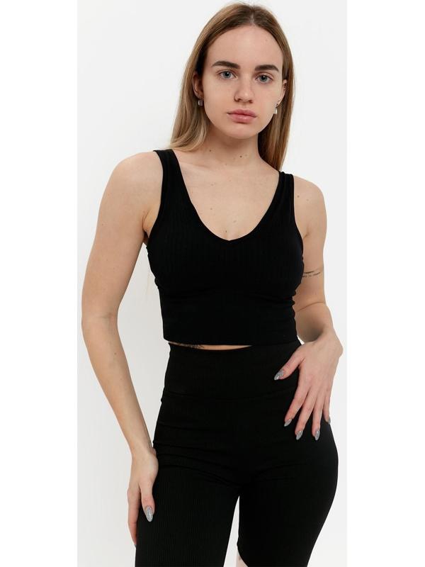 Топ женский, цвет чёрный, размер 42-46