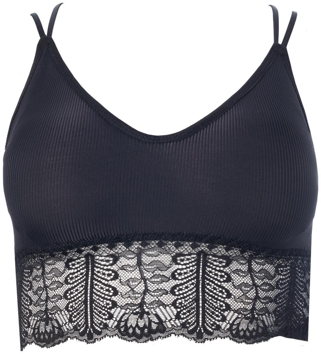 Топ женский, цвет чёрный, размер 42-46