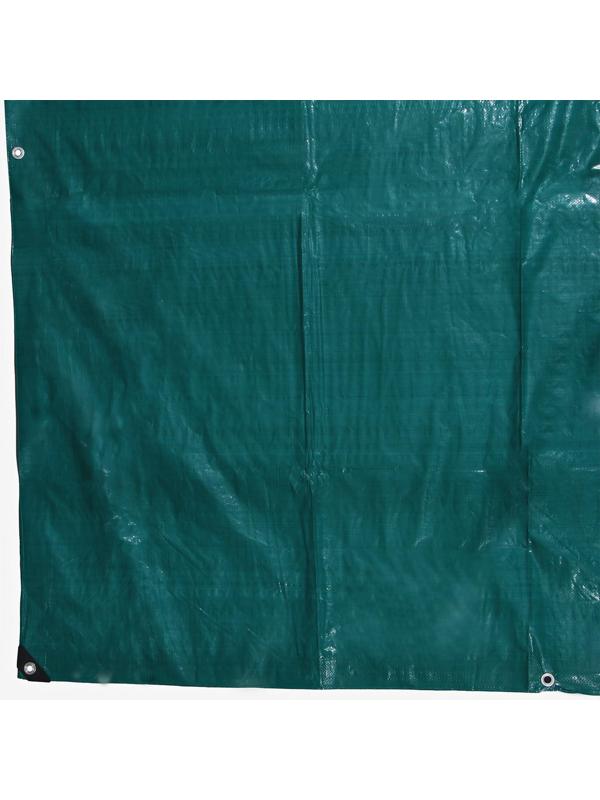 Тент защитный, 8 × 4 м, плотность 90 г/м², люверсы шаг 1 м, тарпаулин, УФ, зелёный