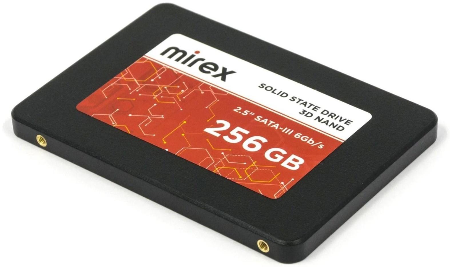 Накопитель SSD Mirex, SATA III, 256 Гб, 2.5