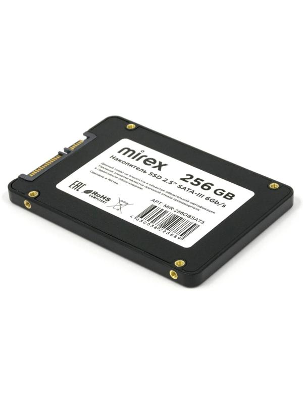 Накопитель SSD Mirex, SATA III, 256 Гб, 2.5