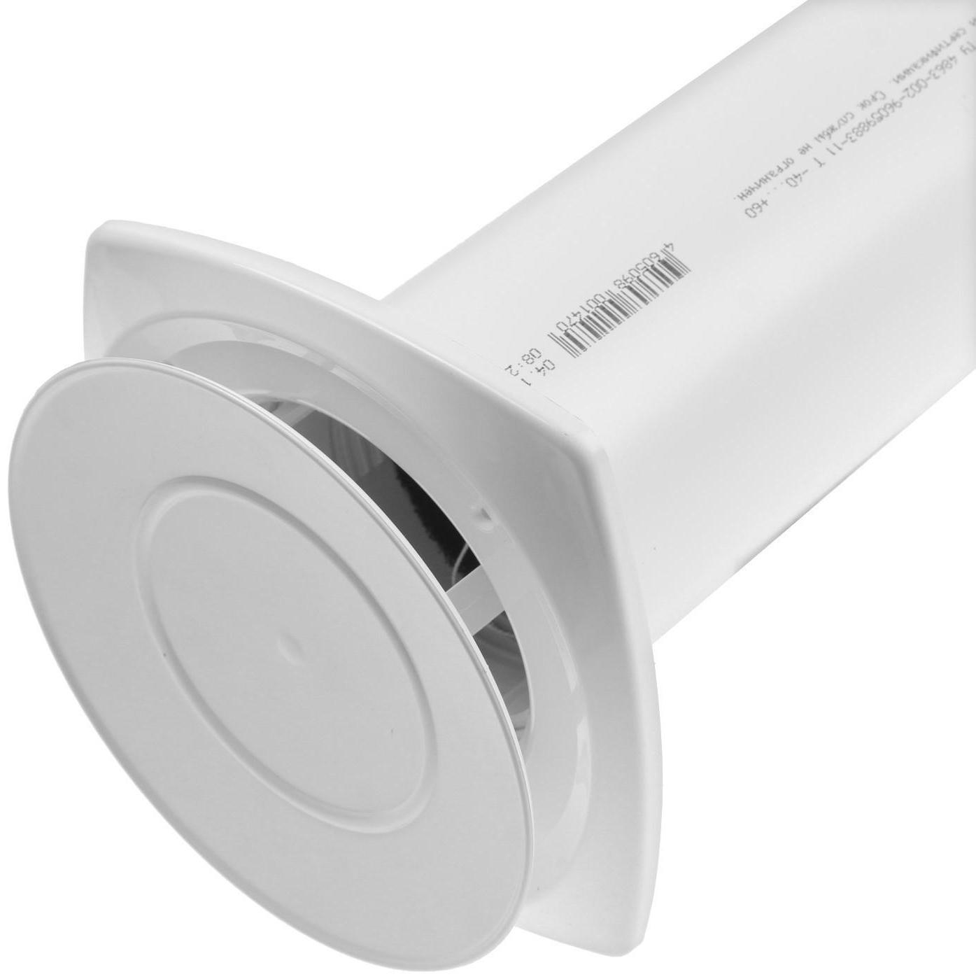 Клапан приточный ERA 10КП-04, d=100 мм, длина 500 мм, внешняя решетка из нержавеющей стали