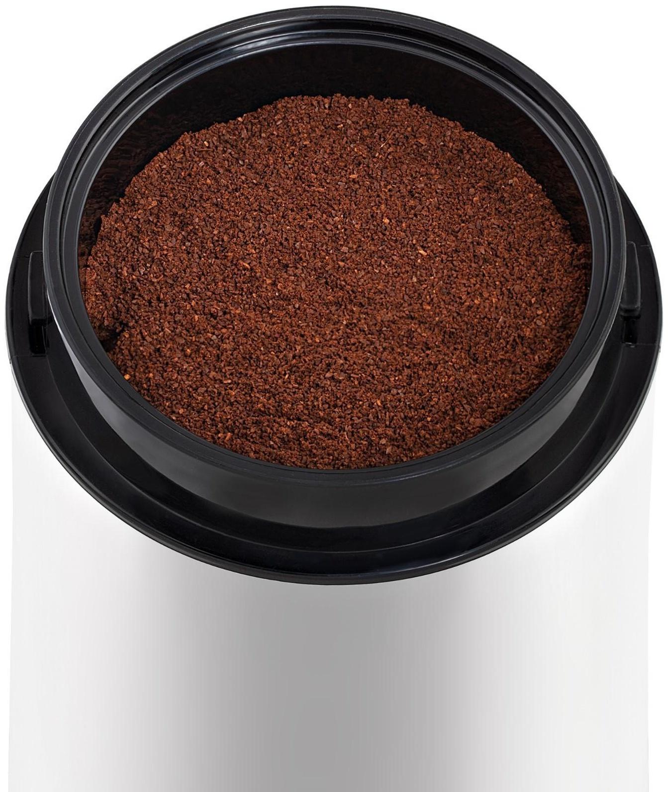 Кофемолка Vitek VT-1541 W, электрическая, ножевая, 150 Вт, 50 г, бело-чёрная