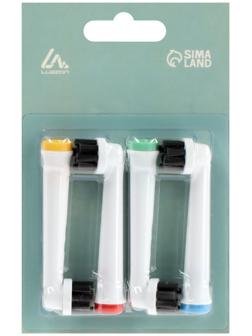Насадки Luazon LP-005, для электрической зубной щётки Oral B, 4 шт, в наборе