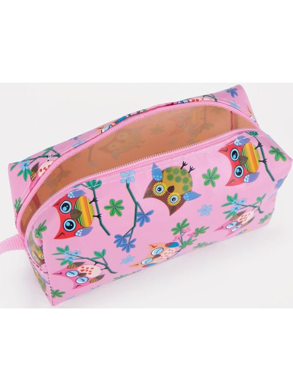 Косметичка на молнии, цвет розовый