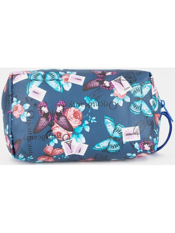 Косметичка на молнии, цвет синий