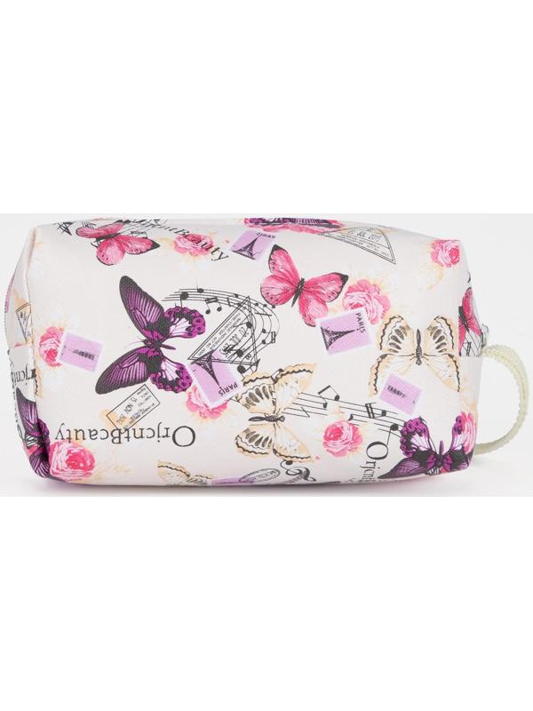 Косметичка на молнии, цвет белый