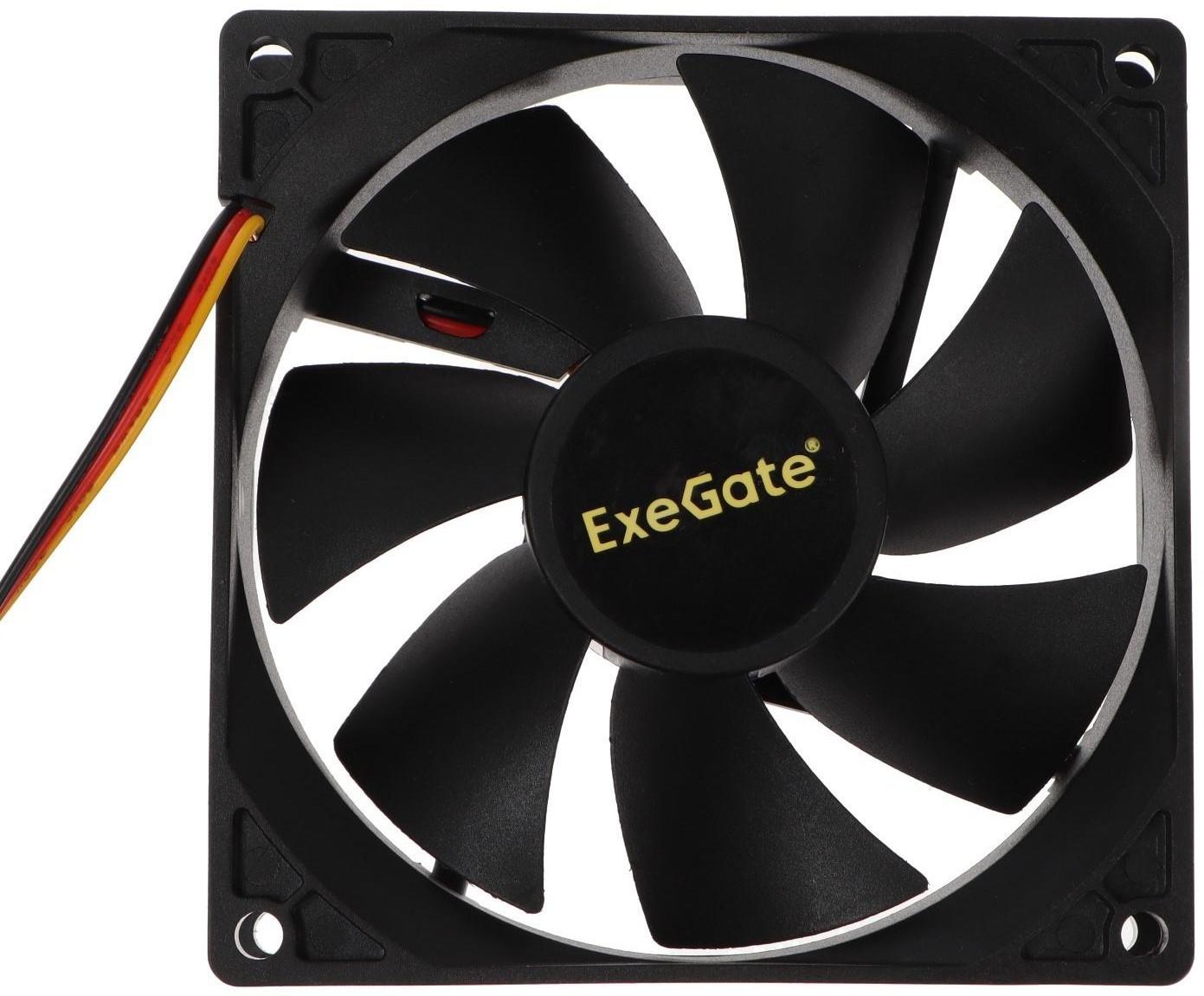 Вентилятор ExeGate EX09225H3P, 92x92x25 мм, гидродинамический, 3 pin, 23 дБ