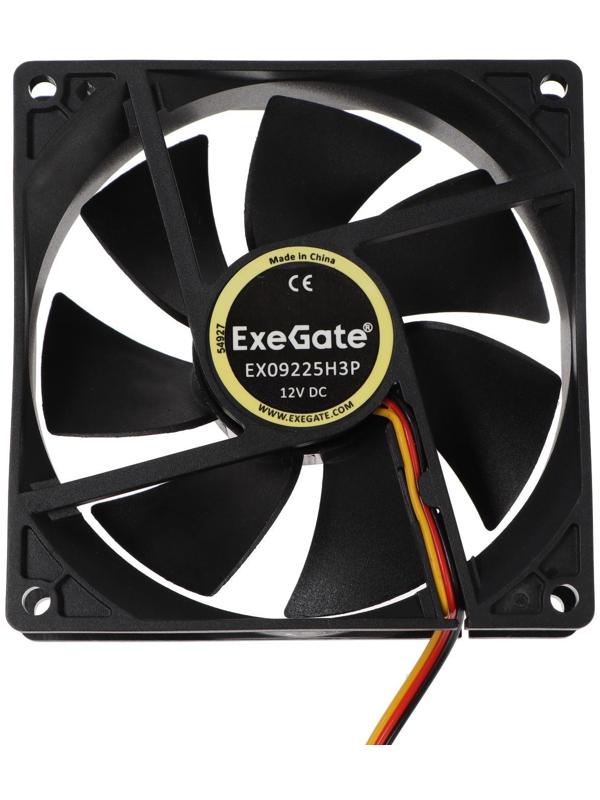 Вентилятор ExeGate EX09225H3P, 92x92x25 мм, гидродинамический, 3 pin, 23 дБ