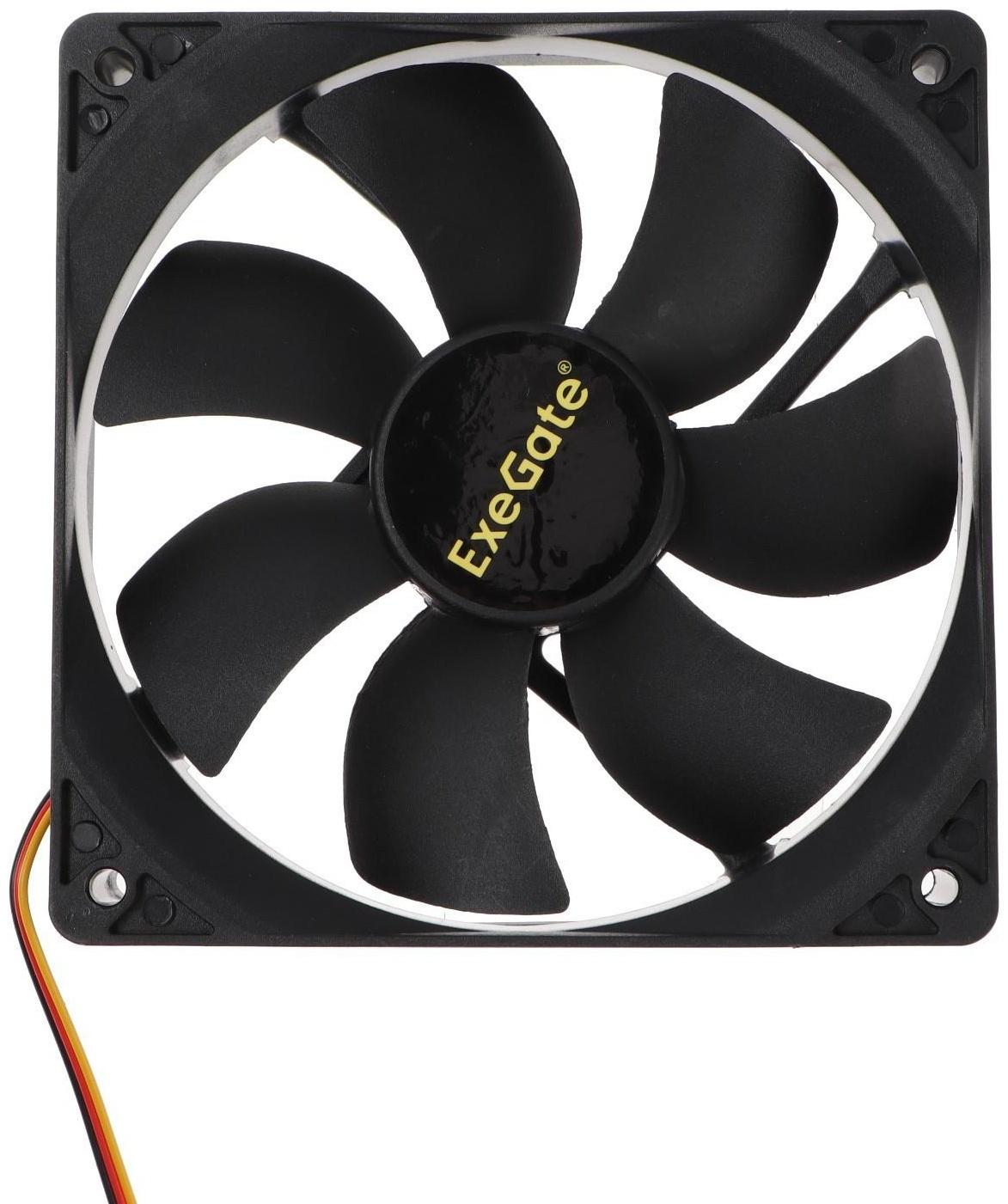 Вентилятор ExeGate EX12025S3P, 120x120x25 мм, подшипник скольж., 3 pin, 26 дБ