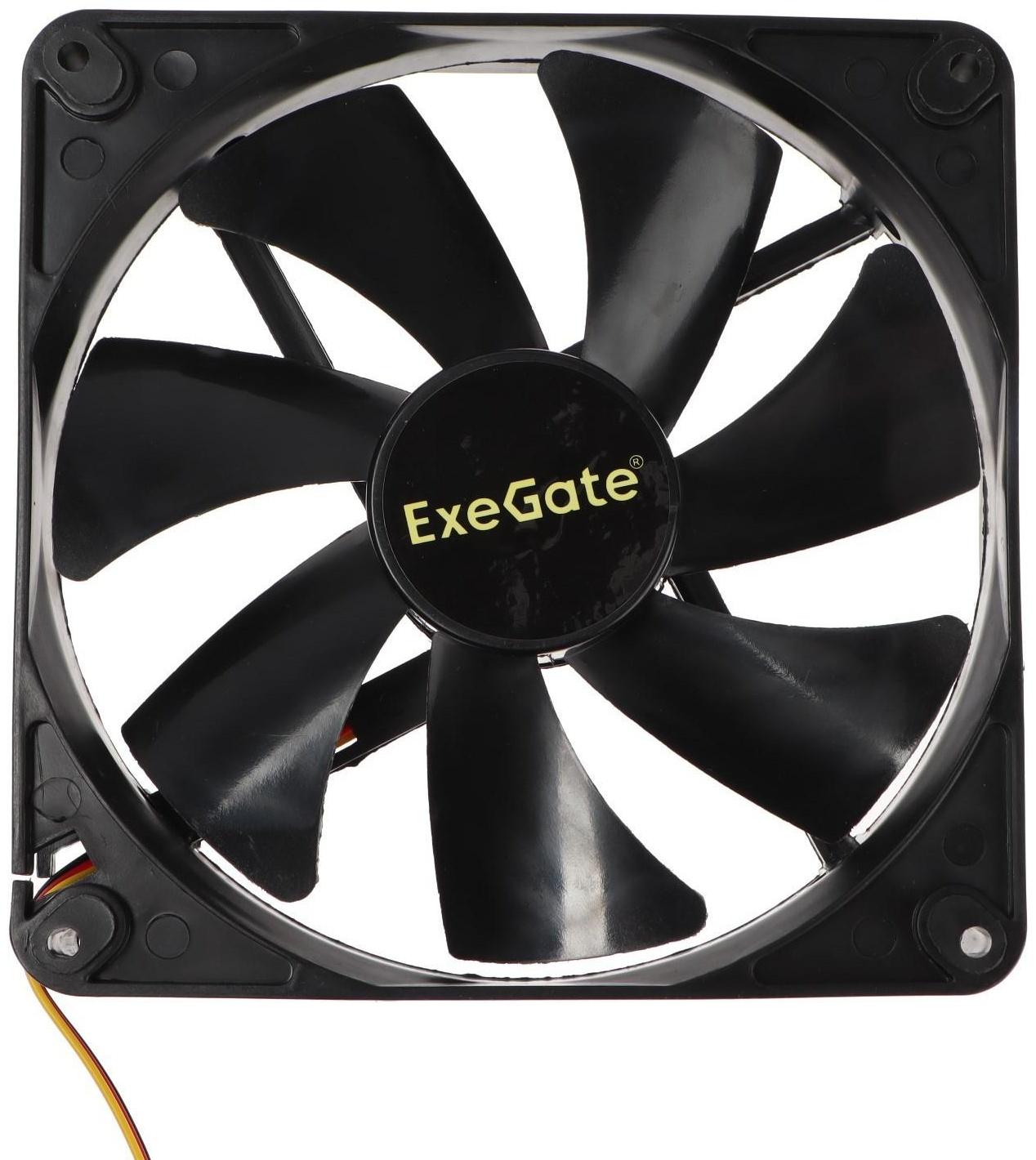 Вентилятор ExeGate EX14025S3P, 140x140x25 мм, подшипник скольж., 3 pin, 24 дБ